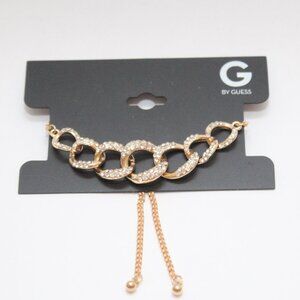 G by Guess women's chain Gold-Tone Rhinestone bracelet